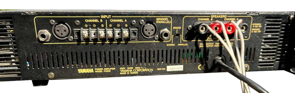 パワーAMP YAMAHA P4500＋ Duplex 3U ラックケース ＋自作パッチ盤 動作確認済現状品 Yamaha Professional Power Amplifier P4500 | eBay UK