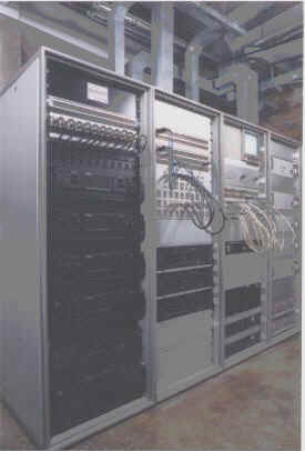 The all-important rack room with a veritable powerhouse of Roland power amps