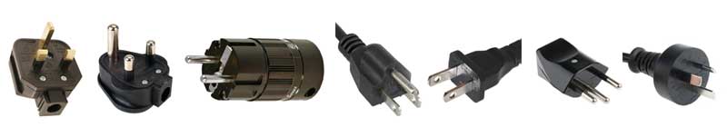 seven world mains plugs