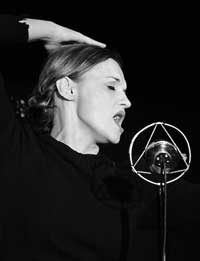 GPO TE29 original period microphone in All Star Productions musical "Piaf", London, 2011. Photo courtesy of altphoto.net 
